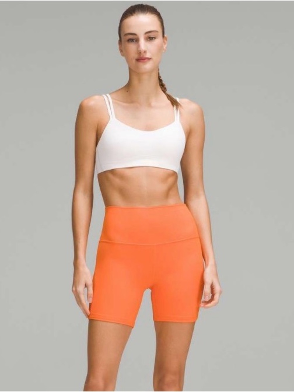 NWT Lululemon Align High Rise Short 6 Orange Flash Size 4